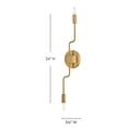thumbnail image 3 of 83632LCB Lark Austen - 10W 2 LED Medium Wall Sconce-24 Inches Tall and 5.25 Inches Wide-Lacquered Brass Finish, 3 of 12