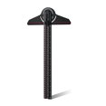 thumbnail image 1 of Protracteur d'Angle, Jauge d'Angle, Protracteurs de Construction en Aluminium Réglables avec Règle de Menuiserie de 13 Pouces Noir, 1 of 4