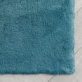 thumbnail image 4 of Well Woven Opal Crest Textured Solid Light Blue Modern Faux Fur 31" Heart Area Rug, 4 of 7