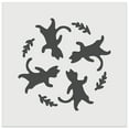 thumbnail image 1 of Dancing Walking Cats Pattern DIY Cookie Wall Craft Stencil - 4.5 Inch, 1 of 5
