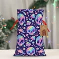thumbnail image 5 of Pofeuu crystal Skull mushroom Print Burlap Bags with Drawstrings Drawstring Gift Bags Pouch Bag for Thankgiving Birthday Party Gift Wrapping Treats and Party Favors-Medium, 5 of 9