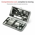 thumbnail image 2 of Simyoung Manicure Pedicure Tool Kit, Nail Clippers Kit,19pcs Manicure Pedicure Nail Clippers Set Stainless Steel Acne Removal Tool Kit Blue, 2 of 6