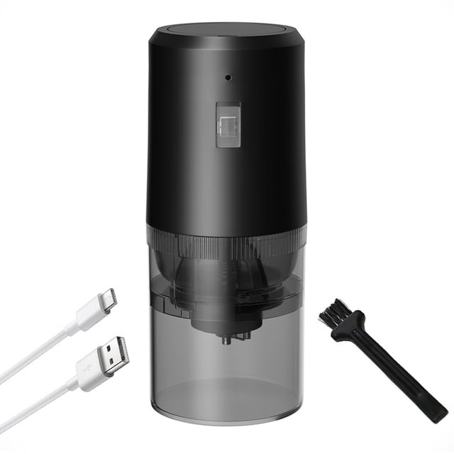 1 molinillo de café eléctrico recargable por USB, molinillo pequeño para el hogar, molinillo de café portátil inalámbrico