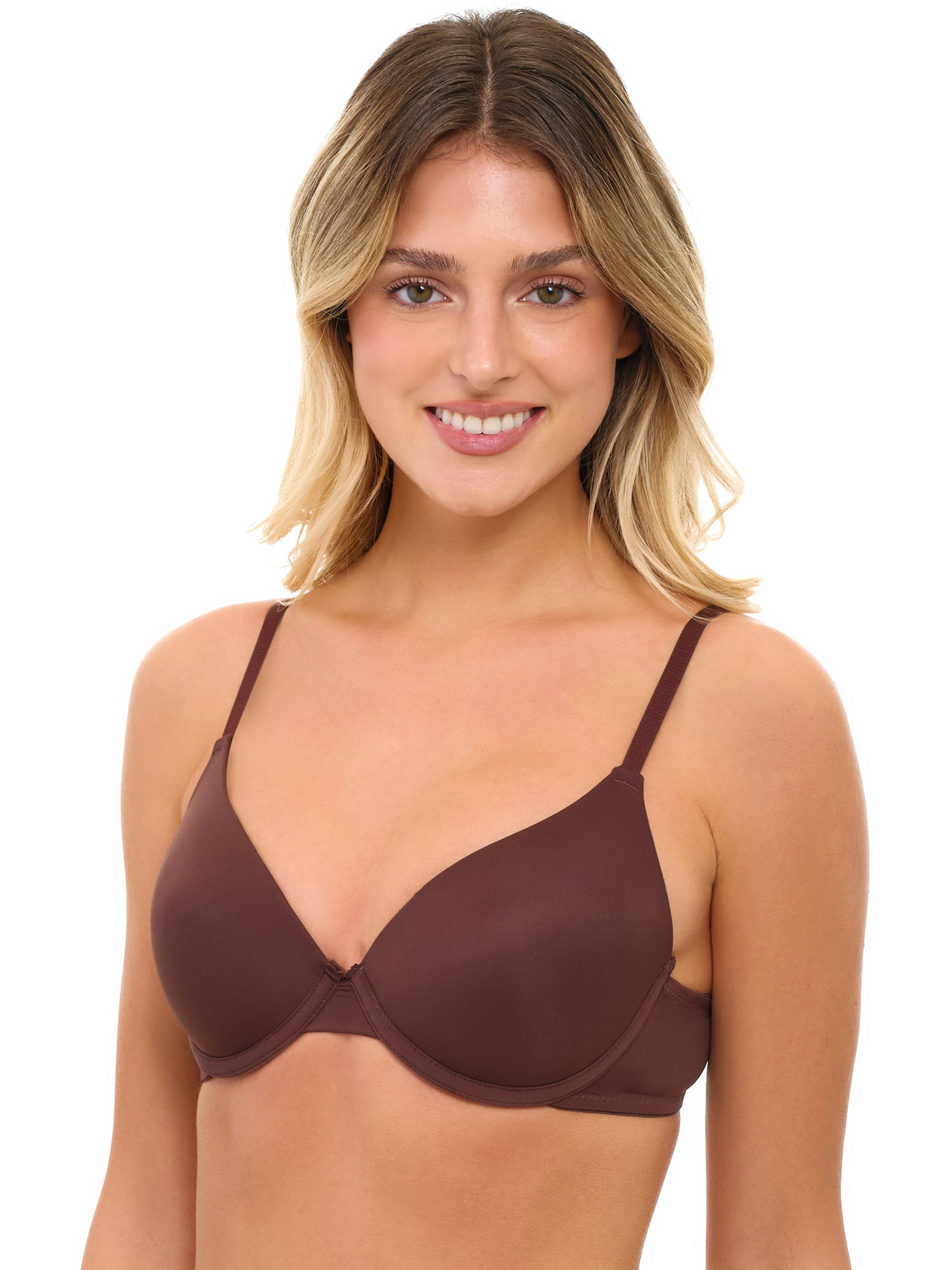 No Boundaries Lightly Lined Underwire T-Shirt Bra, Women's 34A to 40DDD