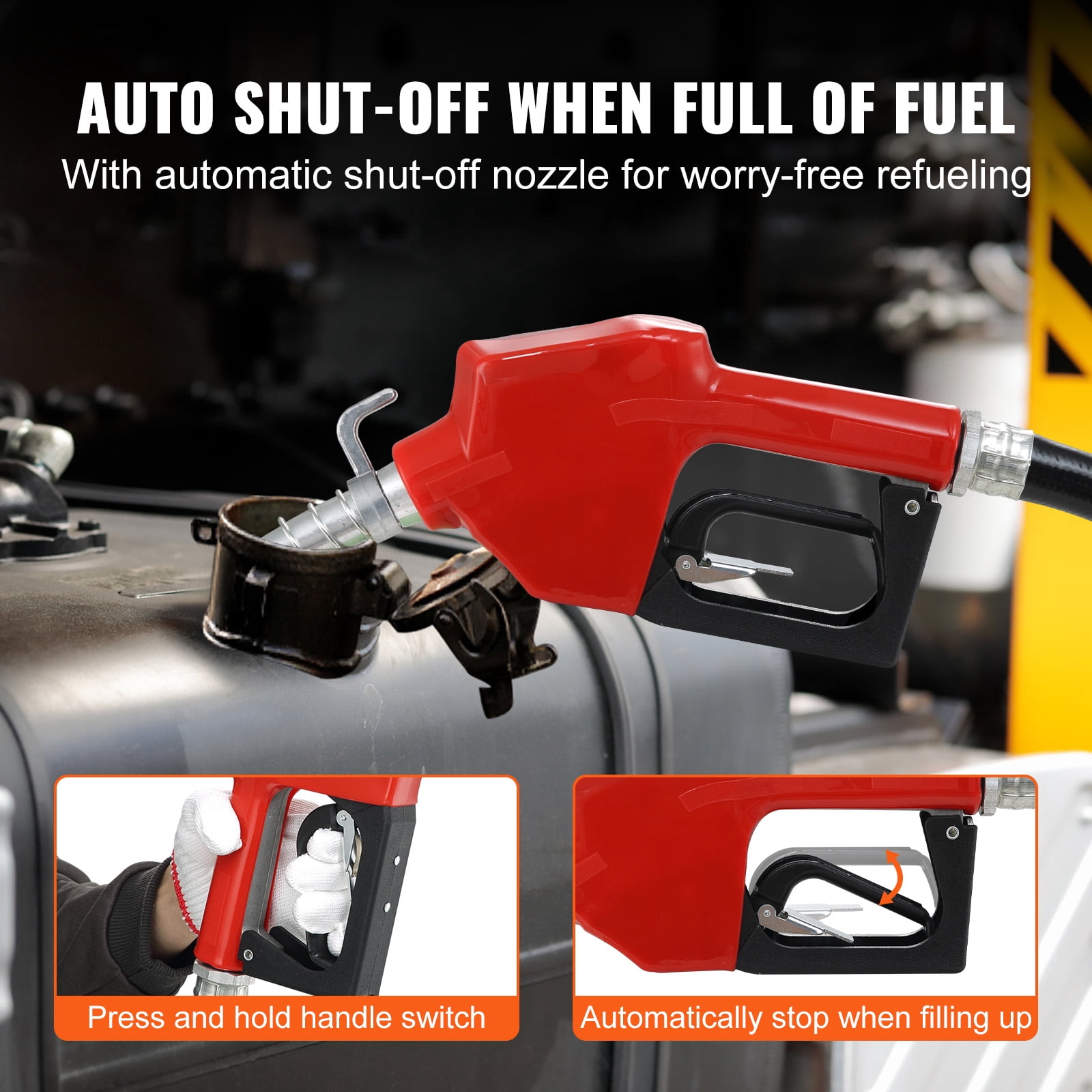 KFFKFF EX56A-12 Explosion-Proof Fuel Transfer Pump, 16 GPM 1/4 HP, 12V DC 13 x 8.9 x 9.6 inch Multicolor