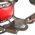 thumbnail image 4 of Jaxpety Vintage Barber Chair, Hairdressing Seat,Hydraulic Recline Styling Chair, Reversible Foot,Red, 4 of 17