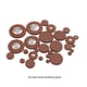 thumbnail image 4 of Yuarrent Almohadillas de saxofón, accesorios de Tenor de cuero de tono alto, piezas reemplazadas, accesorios, suministros de herramientas de Accesorios para instrumentos musicales barítono/26 piezas, 4 of 6