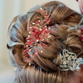 thumbnail image 5 of Peineta de cristal para novia, peineta de boda, tocado, accesorios para el cabello de novia, 5 of 5