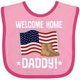 thumbnail image 3 of Inktastic Military Dad Welcome Home USA Flag Boys or Girls Baby Bib, 3 of 4