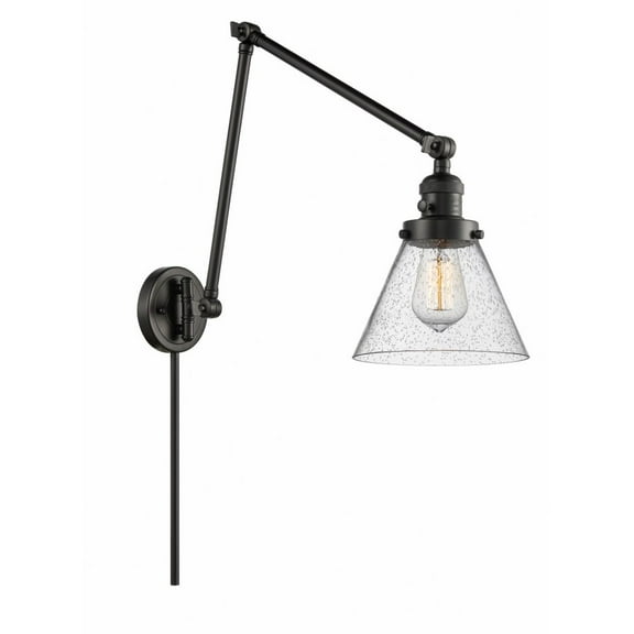 Innovations Lighting - Cone - 1 Light Swing Arm Wall Sconce In Industrial