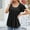 Black, variant on Njoeus Womens Tops Casual Round Neck Tunic Top Summer Ruffle Short Sleeve T Shirts for Women Basic Tees Loose Flowy Blouses S-XXL