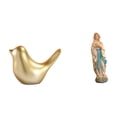 thumbnail image 1 of Figura De Pájaro Virgen Dorado, Escultura Moderna De Animal Femenino, Adorno Decorativo Para El Hogar, Obra De Arte Bendita, Estatua De Resina Para Oficina, Sala De Estar, Regalo De, 1 of 8