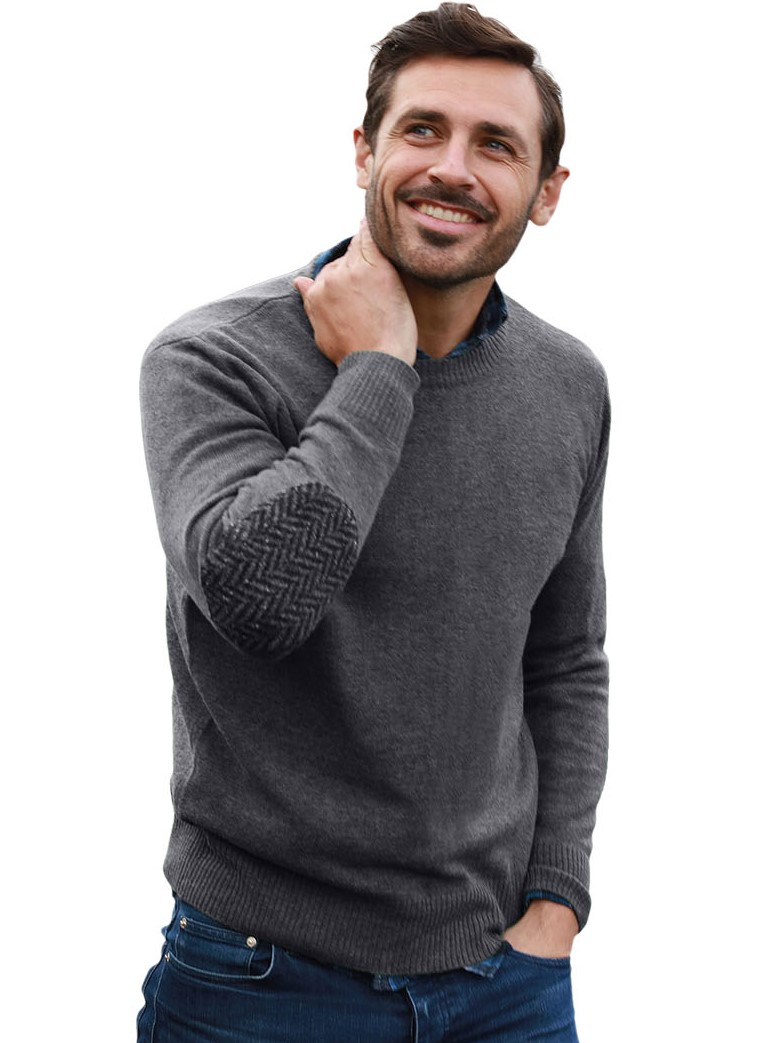 Fine Merino Wool Crew Neck Sweater 