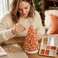thumbnail image 3 of DIY Beaded Christmas Tree Craft Kit for Adults, 3D Pearl Beaded Tree Making Set, Complete Handmade Tabletop Ornament for Home Office Holiday Display(A2), 3 of 6
