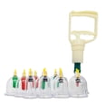 thumbnail image 1 of FixtureDisplays® 12 Cups Healthy Medical Vacuum Cupping Suction Therapy Massage Device Set 16778, 1 of 6