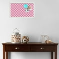 thumbnail image 3 of PinPix 24x14 Custom Cork Bulletin Board Argyle Pink Poster Board Has a Fabric Style Canvas Finish, Framed in Argyle Pink, by ArtToFrames (PinPix-635), 3 of 6