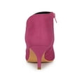 thumbnail image 2 of BLISSFUL STEP Women's Ankle Boots Solid Color Pointed Toe Kitten Heel Hot Pink 7.5, 2 of 7