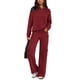 thumbnail image 1 of Conjunto Deportivo Mujer PRETTYGARDEN Sudadera con Capucha Pantalones Cargo Vino Rojo S, 1 of 8