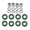 Green, variant on ABEC-11 Skateboard Bearing Skates Inline Skates Longboard Bearings Set - Yellow