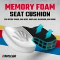 thumbnail image 2 of NASCAR Seat Cushion -Ergonomic U-Shape Memory Foam for Tailbone, Sciatica, & Back Pain Relief |Breathable Comfy 3D Air Mesh |Car, Office, Home, Travel, 2 of 7