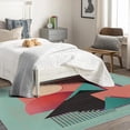 thumbnail image 4 of Geometric Rugs 3x4 Door Mat for Entryway, Modern Area Rugs for Living Room Bedroom, Abstract Indoor Carpets, Machine Washable, Soft & Non-Slip Low Pile Throw Rugs for Entrance I149Z&, 4 of 7