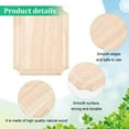 thumbnail image 4 of Unfinished Wood Plaque 6x4.8x0.7inch Rectangle Wooden Blank Signboards Natural Wood Crafts for Painting Carving Burning Wood Boards for DIY Craft Projects Home Decor DIY Making, 4 of 9