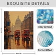 thumbnail image 3 of Diamond Art Kit for Adults, London Street Red Buses Rainy Day Diamond Painting for Adults Beginners, 5D DIY Diamond Art Painting Kits, Colorful Diamond Painting Craft for Home Decor 12x16, 3 of 7