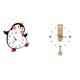 thumbnail image 1 of Reloj de pared silencioso, sin , decorativo, redondo, moderno, de madera, material acrílico, forma única, fácil de instalar, adecuado para el ho, 1 of 8