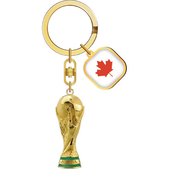 FIFA 2026 3D KEYCHAIN TROPHY WITH COUNTRY FLAG CANADA