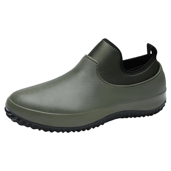 YLYL Men's Garden Shoes Waterproof Rain Boots Outdoor Footwear for Camping Lawn Care and Yard Work