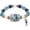 #02, variant on Ocean Guardians Keepsake Bracelet Collection, Women Beaded Stretch Bracelet with Ocean Animal Charms, Ocean Blue Beads Jewelry Gift for Women Ocean Lovers, Coastal Beach Accessory (#04)