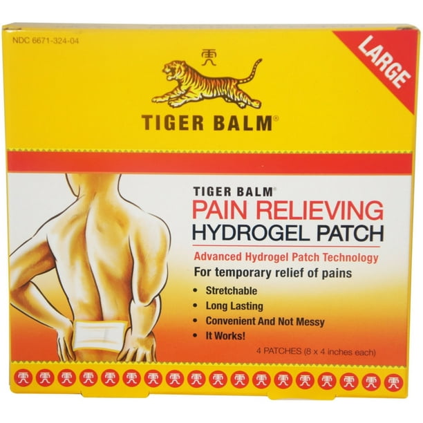 4 Pack - Tiger Balm Patch Large 4 Each - Walmart.com - Walmart.com