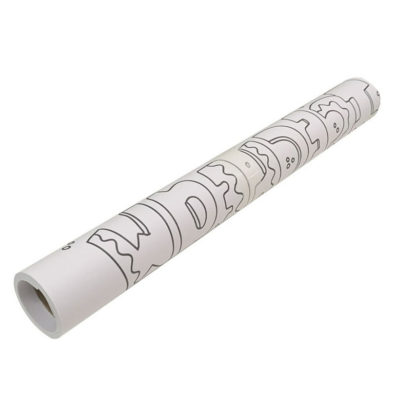 Incraftables Easel Paper Roll (18 Inches x 75 Feet). White Craft