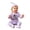 Purple, variant on ZHOGXU Boys Halloween Letter Print Long Sleeve Outfit With Pants Matching Toddler Kids Casual