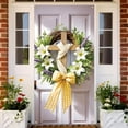 thumbnail image 5 of YWIYIUD 1PC Happy Easter Door Cover Easter Decorations, 71x35 Inch Easter Rabbit Eggs Door Banner Welcome Easter Banner Spring Theme Rabbit Door for Front Door Wall Indoor Outdoor Home Decor, 5 of 5