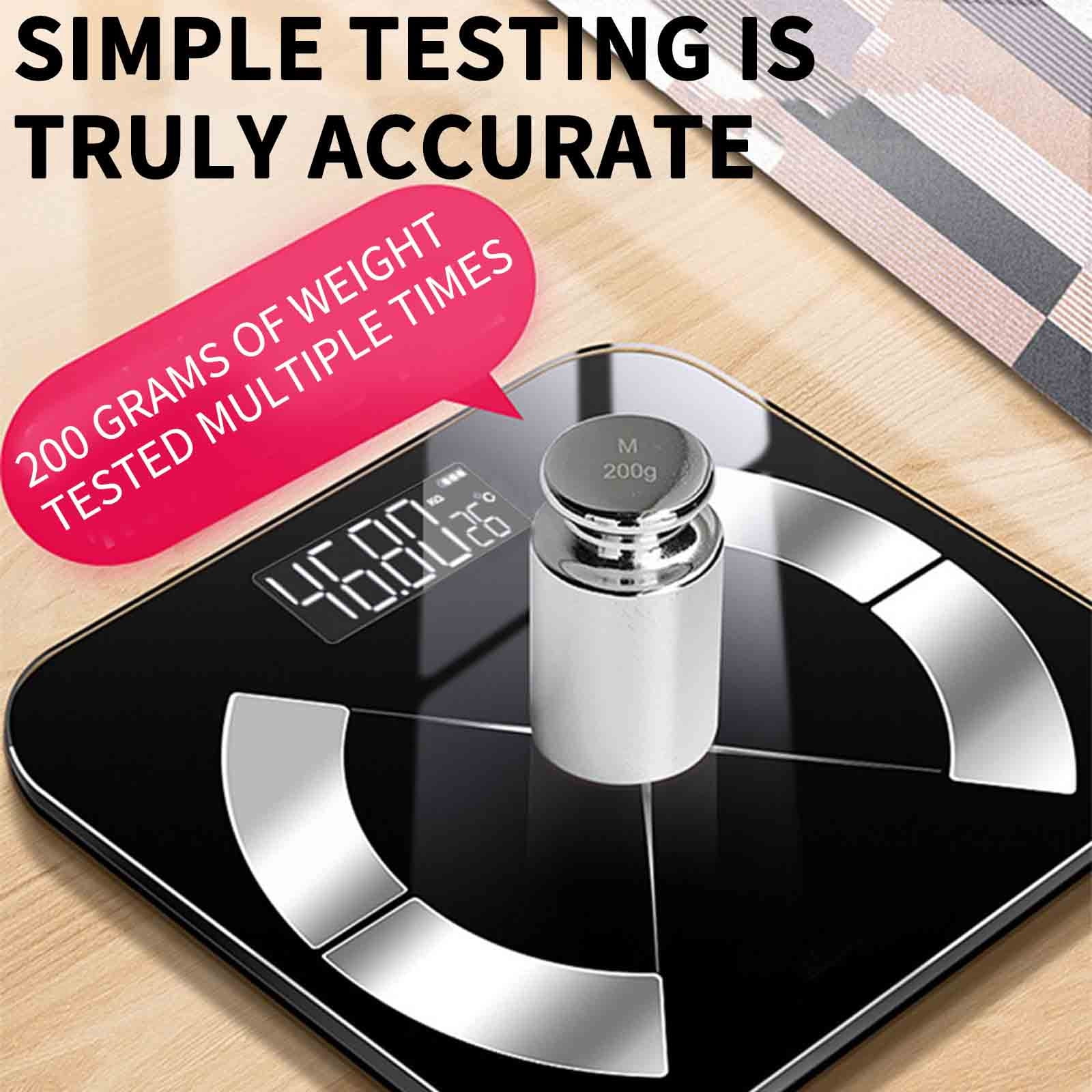 AZXY Body Fat Scale,Smart Scale with Bluetooth,Body Composition Scales for Body Weight 500lbs,LED Bathroom Digital Scales with Bluetooth on Clearance,Black