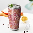 thumbnail image 3 of 30oz Pioneer Flower Floral Print Pattern Tumblers Stainless Steel Tumbler with Lid and Straw,Vacuum Insulated Double Wall Travel Tumbler Cups Mug with Cleaning Brush for Coffee,Tea, 3 of 7