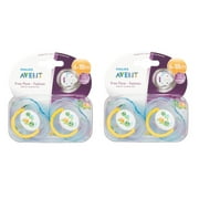 Philips Avent BPA Free Orthodontic Extra Airflow, Free Flow for Sensitive Skin Pacifiers, 2 Count 6-18m Blue Turtle Design SCF179/11 (Pack of 2)