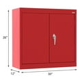 thumbnail image 6 of Sandusky 22-Gauge Welded Steel Wall Mounted Garage Storage Cabinet, Red, 6 of 6