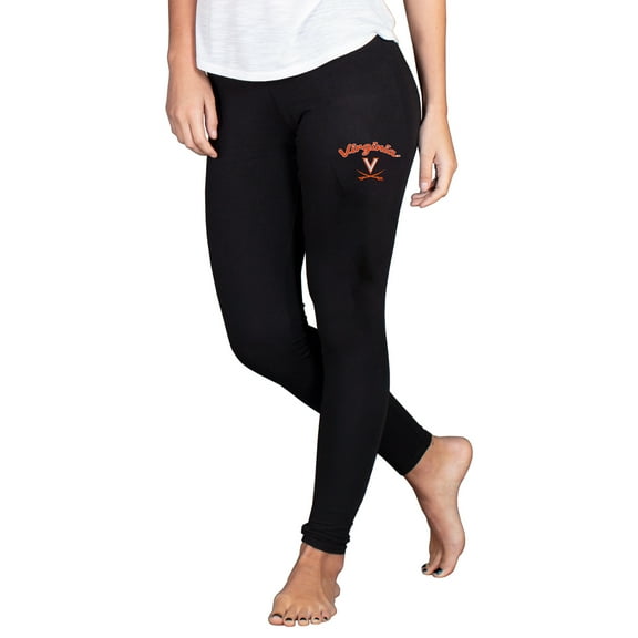 Women's Concepts Sport Black Virginia Cavaliers Fraction Essential Leggings