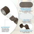 thumbnail image 3 of Uxcell Kinesiology Tape, Adhesive Cotton Sport Muscle Support Tapes Waterproof Elastic Tape for Knee Ankle Wrist Shoulder Coffee Color, 3 of 7