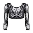 thumbnail image 1 of MYG Hauts Courts en Dentelle Transparente pour Femmes, 1 of 9