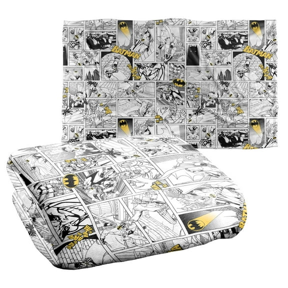 Batman Comic All Over Silky Touch Super Soft Throw Blanket 36" x 58"