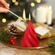 thumbnail image 5 of Vela con Forma de Árbol de Navidad, Adorno Decorativo para El Hogar - Vela Aromática de Cera Roja, 7,2 X 5 X 5 Cm - 1 Unidad - Calcetín Navideño con Aroma a Cera, 5 of 6