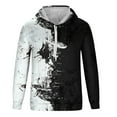thumbnail image 3 of EQWLJWE Liquidation d'Été! Sweat à Capuche à Col Rond Imprimé Graffiti Décontracté pour Hommes avec Poche Pull Décontracté Manches Longues Automne pour Homme, 3 of 5