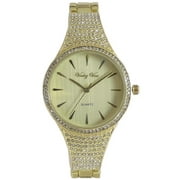 A dazzling half bangle crystal filled ladies watch #8953