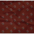 thumbnail image 4 of oneOone Coton Bio Popeline Sergé Feuilles & Motifs Floraux Imprimés BTY 42 Pouces de Large, 4 of 4