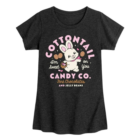 Instant Message - Cottontail Candy Co. - Toddler & Youth Girls Short Sleeve Graphic T-Shirt