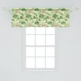 thumbnail image 2 of Ambesonne Floral Valance Pack of 2, Various Leaves and Flowers, 54"X18", Cream Multicolor, 2 of 2