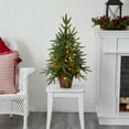 thumbnail image 6 of Nearly Natural 2.5 ft. Christmas Tree with Copper Planter & Clear Lights, 6 of 7